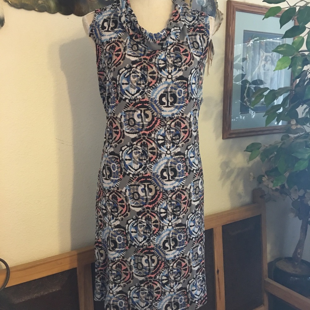 Alfani geometric print tunic top dress XL